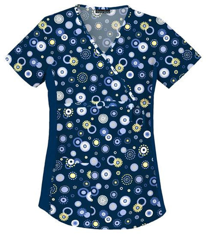 Maternity Mock Wrap Knit Panel Top