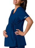 Maternity Mock Wrap Knit Panel Top