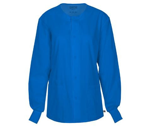 Unisex Snap Front Warm-up Jacket