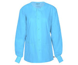 Unisex Snap Front Warm-up Jacket