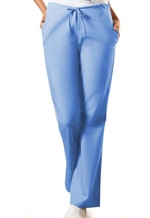 Natural Rise Flare Leg Drawstring Pant