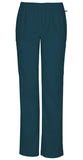 Mid Rise Straight Leg Elastic Waist Pant