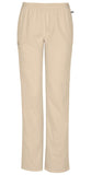 Mid Rise Straight Leg Elastic Waist Pant