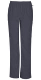 Mid Rise Straight Leg Elastic Waist Pant