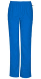 Mid Rise Straight Leg Elastic Waist Pant