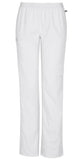 Mid Rise Straight Leg Elastic Waist Pant