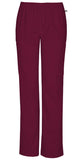 Mid Rise Straight Leg Elastic Waist Pant