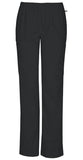 Mid Rise Straight Leg Elastic Waist Pant