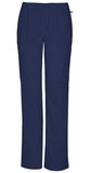 Mid Rise Straight Leg Elastic Waist Pant