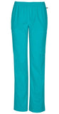 Mid Rise Straight Leg Elastic Waist Pant