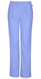 Mid Rise Straight Leg Elastic Waist Pant