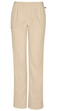 Mid Rise Straight Leg Elastic Waist Pant