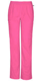 Mid Rise Straight Leg Elastic Waist Pant