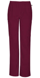 Mid Rise Straight Leg Elastic Waist Pant