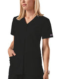 Snap Front V-Neck Top