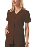 Snap Front V-Neck Top