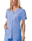 Snap Front V-Neck Top