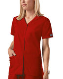 Snap Front V-Neck Top