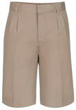 Boys Adj. Waist Pleat Front Short
