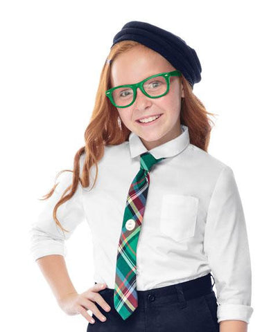 Girls Long Sleeve Oxford Shirt