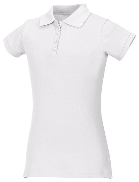 Girls Stretch Pique Polo