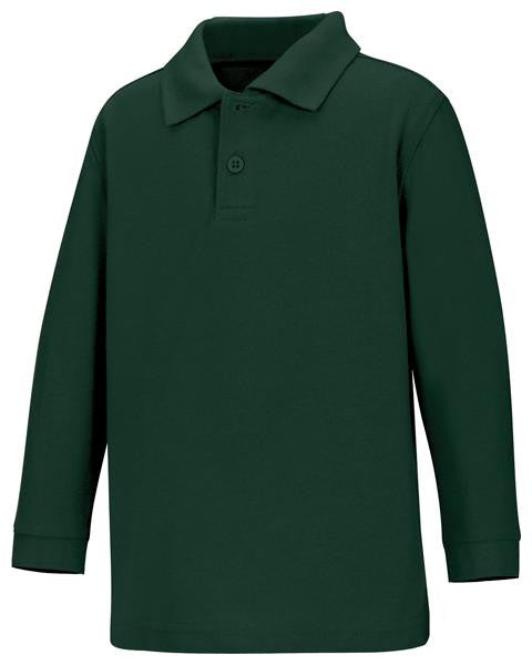 Preschool Unisex LS Pique Polo