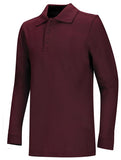 Youth Unisex Long Sleeve Pique Polo