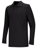 Youth Unisex Long Sleeve Pique Polo