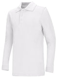 Youth Unisex Long Sleeve Pique Polo