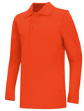 Adult Unisex Long Sleeve Pique Polo