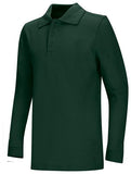 Adult Unisex Long Sleeve Pique Polo
