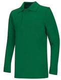 Adult Unisex Long Sleeve Pique Polo