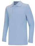 Adult Unisex Long Sleeve Pique Polo