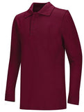 Adult Unisex Long Sleeve Pique Polo
