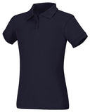 Girls Short Sleeve Fitted Interlock Polo