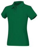 Girls Short Sleeve Fitted Interlock Polo
