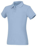 Girls Short Sleeve Fitted Interlock Polo