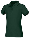 Girls Short Sleeve Fitted Interlock Polo
