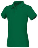 Girls Short Sleeve Fitted Interlock Polo
