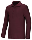 Youth Unisex Long Sleeve Interlock Polo
