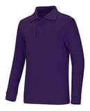 Youth Unisex Long Sleeve Interlock Polo