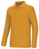Youth Unisex Long Sleeve Interlock Polo