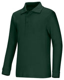 Youth Unisex Long Sleeve Interlock Polo