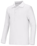 Youth Unisex Long Sleeve Interlock Polo