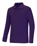 Adult Unisex Long Sleeve Interlock Polo
