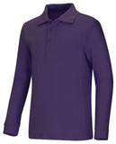 Adult Unisex Long Sleeve Interlock Polo