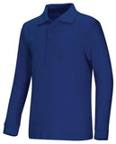 Adult Unisex Long Sleeve Interlock Polo