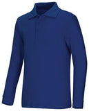 Adult Unisex Long Sleeve Interlock Polo