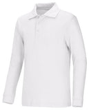 Adult Unisex Long Sleeve Interlock Polo