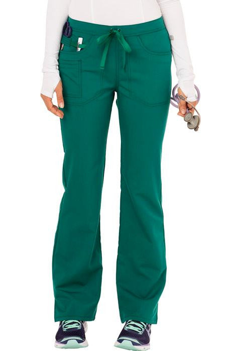 Mid Rise Moderate Flare Leg Pant